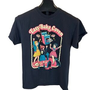 Creepy Co Easy-Bake Coven Black Graphic T-Shirt Spirit Halloween Mens Medium